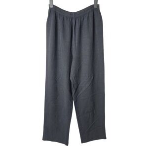 Justin Thyme LTD Petite Pants Black Career‎ Casual Elastic Waist Size 8P